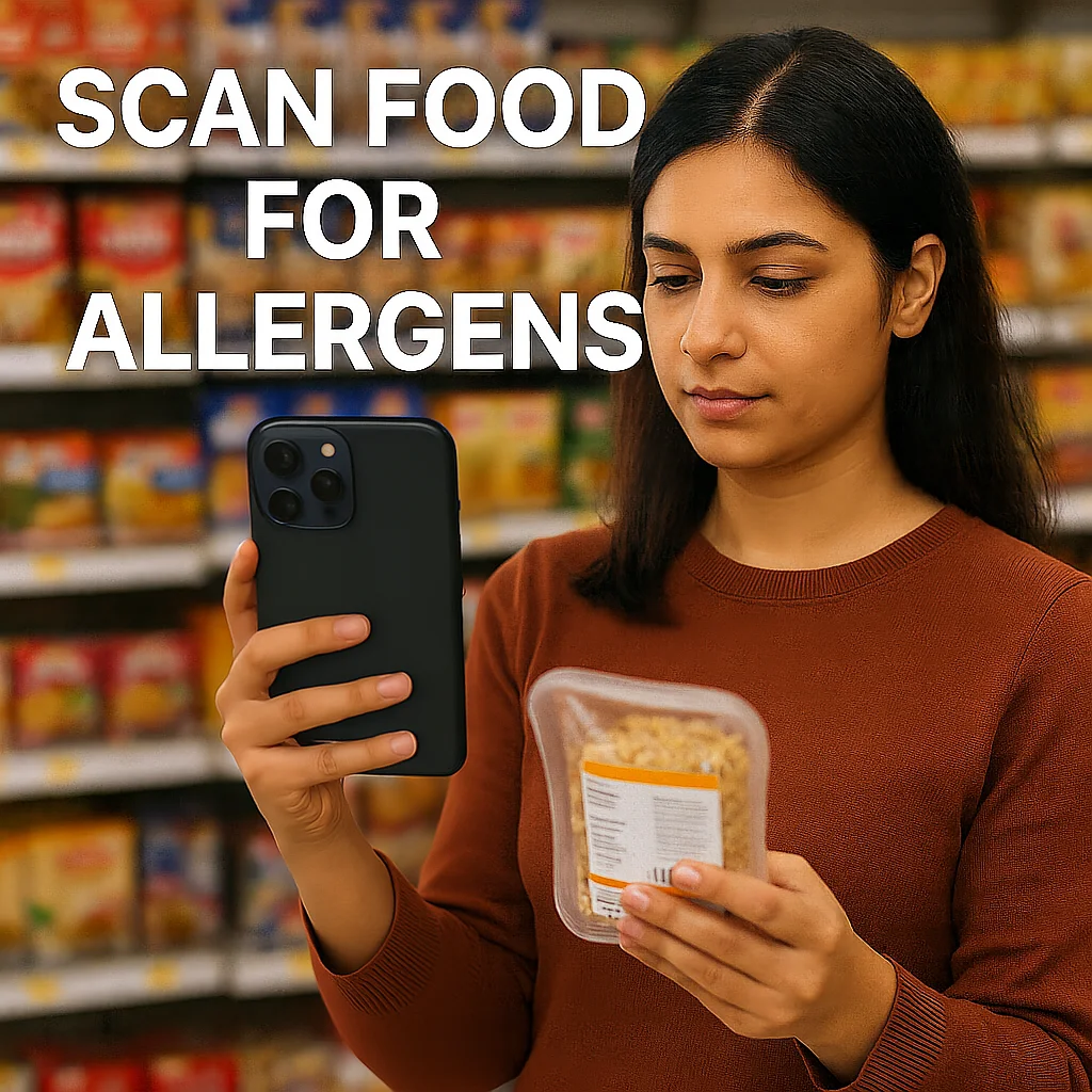Allergen scanner app