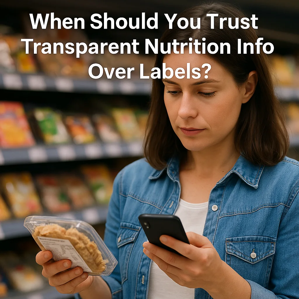 Transparent nutrition info